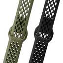 LYSMVIVI Soft Silicone Watch Bands 22mm 20mm 19mm 18mm Breathable Sweatproof Sport Watch Straps with Quick Release for Women & Men