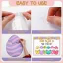 Gueevin 91 Pcs Easter Egg Bulletin Board Decoration Kit Our Class is Egg-cellent Wall Cutouts Classroom Decor with 140 Glue Points for Photo Easter Holiday Teacher School Office Chalkboard Supplies