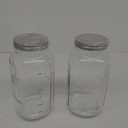 eleganttime 128 oz Mason Jars Extra Wide Mouth 2 Pack, 1 Gallon Glass Large Jars with Airtight Lid, Safe for Food Storage,Curing, Fermentation and Preservation