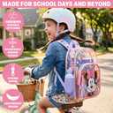 Get Trend Disney Minnie Mouse Clear Backpack for Girls for School, Travel, One Size