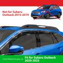 Goodyear Shatterproof in-Channel Window Deflectors for Subaru Outback 2020-2025, Rain Guards, Window Visors for Cars, Vent Deflector, Car Accessories, 4 pcs. - GY008142