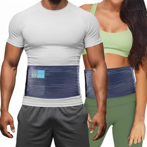 Everyday Medical Umbilical Hernia Belt for Men - Abdominal Binder Post Surgery, Hernia Support for Women with Compression Pad, Abdominal Compression Garment for Incisional, Epigastric, & Ventral - S/M