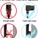 Elecan 3-Prong 45 Degree Flat to 90 Angled Plug Replacement Power Cord 7 Ft/2 Pack, Heatproof Flexible Durable AC Device Power Cable for Appliance Computer TV Monitor, ETL 18AWG 125V 10A