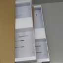 DEKAVA 2 Pack Pull Out Cabinet Organizer Expandable, Adhesive with Nano Film, Pull Out Drawers for Cabinets in Kitchen, Pantry or Bathroom (White, 21" DEEP/[9.3"-14"] Width)