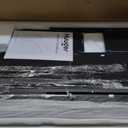 Huuger 63 Inch Rustic Brown Gaming & Office Computer Desk with 4 Drawers, Monitor Stand, LED Lights & Power Outlets