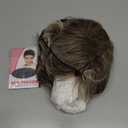 Fluffy Mixed Brown Natural Pixie Cut Wig 12 Inch Layered With Bangs Synthetic Short Wigs For White Women Everyday and Party