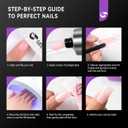 2 x Gelike EC Duck Dual Forms for Extension: 120 Pcs Color Nail Form, 12 Size Nail Forms For Builder, Half Matte Gel Forms For Manicure Art Design Salon Diy