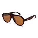 VANLINKER Retro Aviator Polarized Sunglasses for Men Women Trendy 70s Vintage Plastic Frame Sun Glasses VL9750 Brown Tortoise/Brown Lens
