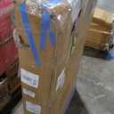 HAISIWLKJ Folding Table 8 FT Camping Table Portable Heavy Duty Plastic Rectangular Outdoor Dining Table Steel Legs Fold-in-Half with Carrying Handle for Indoor,Picnic,Party,Wedding,Events(White)