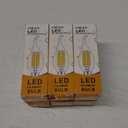 12V Candelabra LED Light Bulb Low Voltage 25 watt Equivalent, 12V LED Bulb E12 3000K 24volt Candelabra Light Bulbs for RV, 6 Pack