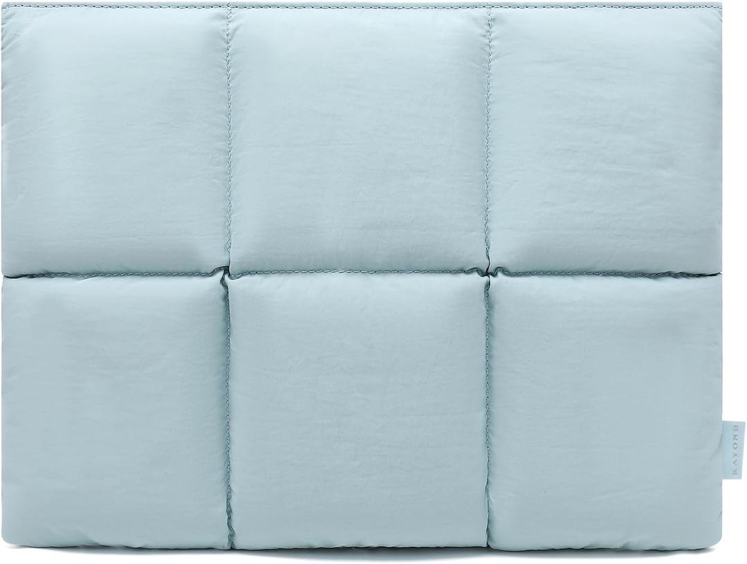 KAYOND Puffy Laptop Sleeve 13 Inch 14 inch, Pillow Shape Laptop Sleeve, Compatible MacBook Pro 13inch 14 Inch M4 M5 Pro/Max, MacBook Air M1 M2 M3 M4 2026, Sky Blue