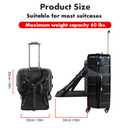 zxbaers Upgraded Kids Travel Seat, Portable Luggage Seat for Toddler Kids Ride on Suitcase with Seat Belt, Carry On Suitcase with Baby Seat, Free Parents' Hands Made Travel Easier