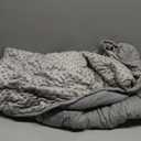 Mr. Sandman Weighted Blanket for Adults Queen, Minky Dots Heavy Blanket for Woman,Man Sleeping/Calm, Soft, Cozy and Cooling Weighted Throw Blankets, Machine Washable, 80 x 87in, 25 Pounds, Grey