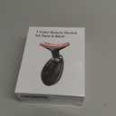 Red-Light-Therapy-for-Face-and-Neck, 7 Color Face Massager Tool for Wrinkles, Double Chin, Vibrating Facial Massager with Thermals for Skin Care, Glossy Black