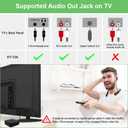 Golvery Bluetooth 5.0 Transmitter Receiver for TV Airplane, 2 in 1 Bluetooth Adapter for PC/DVD/MP3/Home Stereo/Speaker/Gym, Optical/RCA/AUX Connection, 25 Hours Playtime, Dual Link, Volume Control