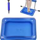 Inflatable Pool Foot Bath Basin, Portable Foot Bath Basin, Foot Soaking Bath Basin for Pool Entry Ladder, Swimming Pool Clean Feet Pedicure Supplies (Square, Blue)