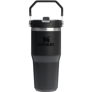 STANLEY IceFlow 2.0 Flip Straw Tumbler with Handle 14 oz | Twist On Lid and Flip Up Straw | Leakproof Water Bottle | Insulated Stainless Steel | BPA-Free | Black 2.0