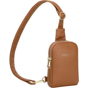 INICAT Women's Small Sling Bag, Lightweight Everyday Vegan Leather Crossbody Purse for Daily Essentials and Travel Light