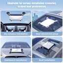 Starlink Mini Mount, Starlink Mini Suction Cup Mount for Car Windows & Sunroofs, Secure Mounting Kit with 2 Spare Cups & Anti-Slip Pad,All-Weather Stability for RVs, Trucks & Boats(Black)