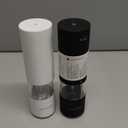 LARS NYSM Salt and Pepper Grinder Set Manual, Stainless Steel Salt and Pepper Mills with Adjustable Ceramic Grinder I Design Spice Shakers (Black/White)