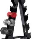 5 Tier Dumbbell Rack, Weight Rack for Home Gym - 260 LBS Capacity - Steel A-Frame Dumbbells Storage Space Saving Folds Up Design (No Dumbbells Rack Only)