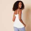 Amazon Essentials Women's Slim-Fit Camisole for Layering and Everyday Wear, Pack of 4 (White, M)