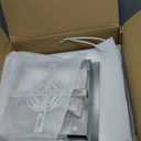 Acrylic Modern LED Ceiling Light, Square LED Flush Mount Ceiling Light, Dimmable Kitchen Light Fixtures with Remote&APP, Close to Ceiling Lighting Fixture for Dining Room Kitchen Living Room Bedroom (30 Inches, Chrome)