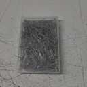 500pcs 1.5 inch T Pins for Wig, Metal Display Jewelry T Pins with Storage Box Straight Pins for Hanging Knitting Pictures Craft Crochet Positioning (Silver)