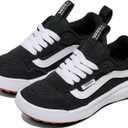 Vans Unisex-Child Range Exp Shoe | Boys' & Girls' Athletic Sneakers for Walking, Hiking & Fashion (10.5 Little Kid, Mesh Black/White)