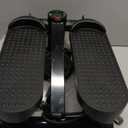 Hydraulic Fitness Stepper with LCD Monitor - Mini Stepper and Resistance Bands