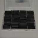 900Pcs Wire Heat Shrink Tubing Kit, Industrial Heat-Shrink Tubing for Wires, 2:1 Marine Grade Heat Shrink Wrap, Premium Large Electrical Waterproof Heat Shrink Tape (Black 12 Sizes) DHOOZ