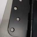 HOSOM 10 Pack Black Exterior Door Hinges 4 Inch, 5/8" Radius, Removable Pin, Perfect for Heavy-Duty Front & Back Door, Antirust & No Squeaks