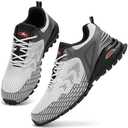 Kricely Men's Trail Running Shoes Non Slip Hiking Shoes Tennis Shoes Fashion Sneakers Workout Footwear.Size13.