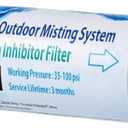 H&G lifestyles Misting System Calcium Inhibitor Filter for Patio Misters Inline Water Filter Effectively Reduce Hard Water Spots, Soften Water, Upgraded Formula (1 Piece)