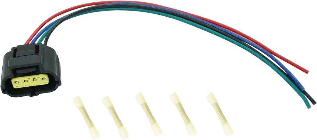 4 Pin TPS Throttle Position Sensor Connector Wiring Harness Pigtail Plug Fit Dodge Chrysler Toyota Geo Lexus Jeep KIA Mazda Suzuki Replaced OE# S1931 90980-10711