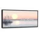 Horse Wall Art Lucky 7 Seven Running Horses Motivational Pictures Wall Decor Large Western Wild Animals Canvas Prints Painting Framed Artwork Home Decoration for Living Room Office Bedroom 60"x30"