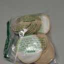 Organic Nursing Pads - 14 Washable Breast Pads for Breastfeeding, Wash Bag, Viscose Derived from Bamboo Reusable Nipple Covers for Breastfeeding Essentials, Soft & Absorbent(Bare Beige, M 3.9")