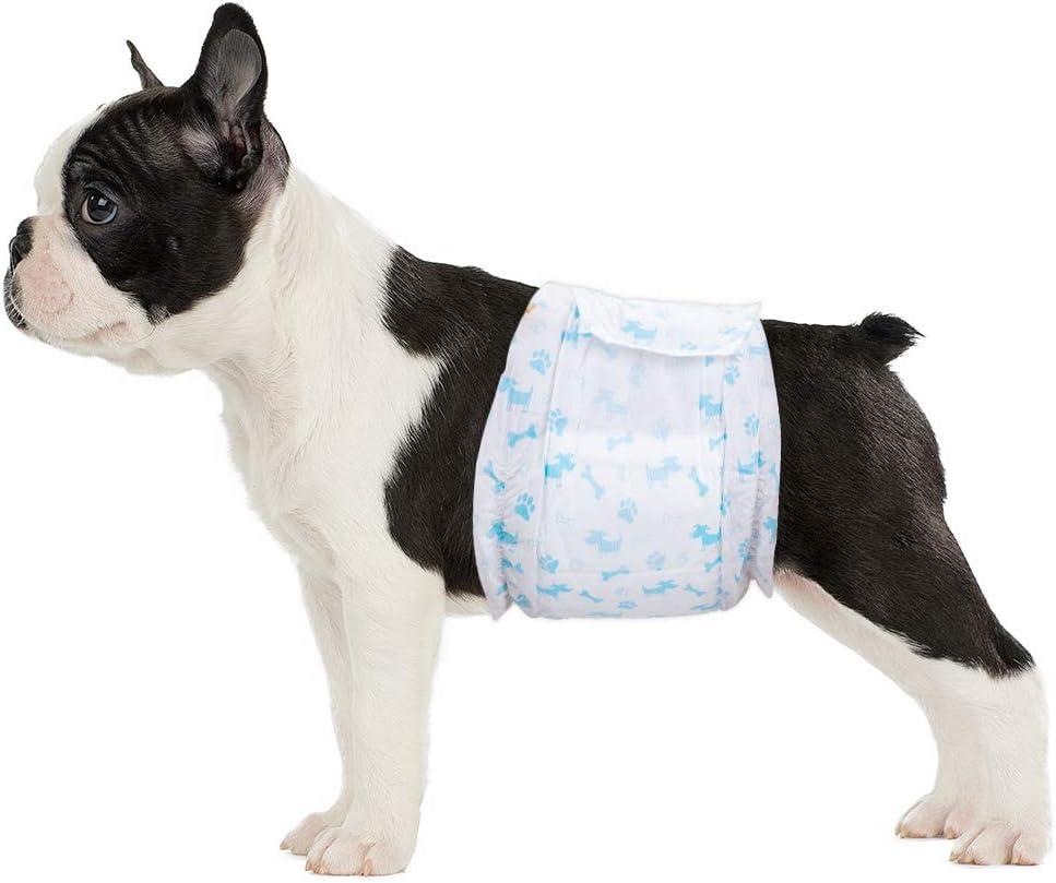 Male Dog Diapers - Absorbent Dog Wraps Belly Bands for Dogs with Leak Protection, Excitable Urination, Incontinence, or Male Marking, Small 24 Pcs