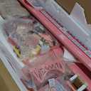 Randhar Doll House for Girls with Lights, 3 Dolls, 4 Floors -13 Rooms, 7 Sets of Furniture and Accessories, Design and Build Gift for 3 4 5 6 7 8+ Year Old Girls (Pink)