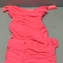 BEAGIMEG Women's Sexy Bodycon Sleeveless Ruched Mesh Club Party Midi Dress (Pink) Medium 