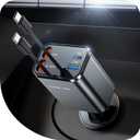 MRGLAS Retractable Car Charger for iPhone 17, 69W 4 in 1 USB C Car Charger Fast Charging with Type C Cable Cigarette Lighter Adapter for iPhone 17 16 Pro Max Samsung S25 iPad, Valentine's Day Gifts