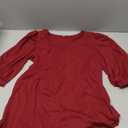 OFEEFAN Long Sleeve Shirts for Women Fall Tops Dressy Casual Blouses Pleated Scooped Neck Tunic Tops for Leggings S