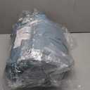 Bedsure Queen Comforter Set - 7 Pieces Floral Mineral Blue Soft Bedding Sets, Queen Bed in a Bag with Botanical Flowers Comforter, Sheets, Pillowcases & Shams