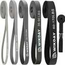 Resistance Bands, Pull Up Bands, Workout Bands for Exercise, Thick Heavy Resistance Band Set with Door Anchor, Elastic Bands for Body Stretching, Crossfit Training at Home/Gym Men & Women Women (Gray Color(15-175LBS))