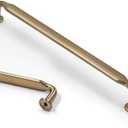 Asidrama 10 Pack 10 Inch(254mm) Champagne Bronze Kitchen Cabinet Handles, Cabinet Pulls Kitchen Cabinet Hardware for Cupboard Drawer Pulls