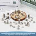 Pinewood Stainless Steel Weights 9.375 OZ (40 pcs, 3/8 Inch), Derby Car Kit for Racing Car Balance & Speed Optimization