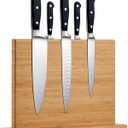 LARHN Magnetic Knife Block - Powerful Double-Sided Wooden Magnetic Knife Holder for up to 9 Knives - Supplied as Empty Knife Block Without Knives