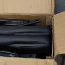 OLIXIS Waiting Room Reception Chairs Set of 8, Leather Office Desk Guest Stationary Side Chair with Padded Arms for Home Conference Lobby Area Meeting Church Medical Clinic Elderly Student (Pu-black)