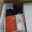 135 Degree Glass Shower Door Hinges, Heavy Duty Frameless Glass Door Hinges Replacement Parts with Mounting Hardware, Stainless Steel Bathroom Gate Clamp for 3/8 to 1/2Glasss, Black