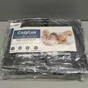 CozyLux King Size Comforter Set Dark Grey - 7 Pieces Bed in a Bag King, Luxury Soft Bed Set for All Seasons, Bedding Set with Down Alternative Comforter, Sheets, Pillowcases & Shams